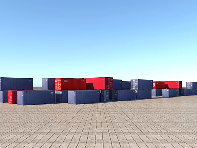 modern container 3d model