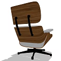 Comfortable Gray Office Chair With Wooden Armrests Modern Design And Swivel Base
