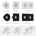 Downlights And Spotlights Featuring ON 200 ON 201 ON 202 Models White Black Color Options