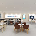 Modern Business Hall Telecom Business Hall Telecom Business Network Telecom Digital Life Experience Hall 3d model