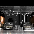 Modern Mercedes Benz Showroom With Displayed Cars Automotive Accessories And Lighting