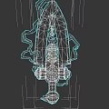 Mythical Fantasy Weapon With Lightning Effects And Ancient Runes Design