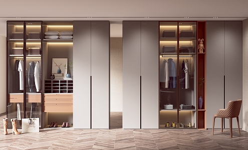 Modern wardrobe 3d model