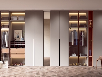 Modern wardrobe 3d model