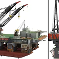 Industrial Equipment Heerema Thialf Offshore Crane Platform With Heavy Lifting Marine Structure