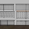 Various Styles Of Metal Railings With Decorative Patterns And Modern Designs