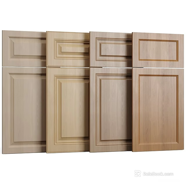 Various Wooden Wall Paneling Designs With Different Styles And Textures For Home Decoration 3d model 