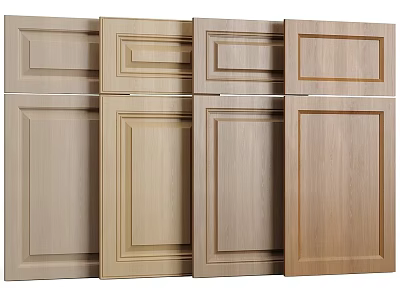 Various Wooden Wall Paneling Designs With Different Styles And Textures For Home Decoration 3d model