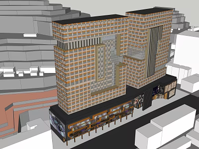 Modern Hotel Architecture Hotel 3d model