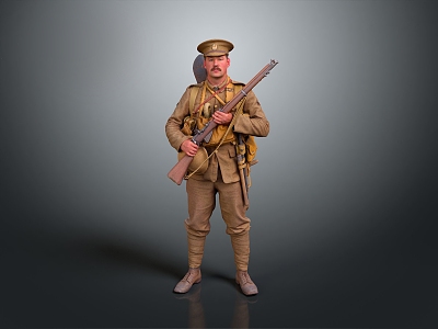 Modern Soldier Mercenary model