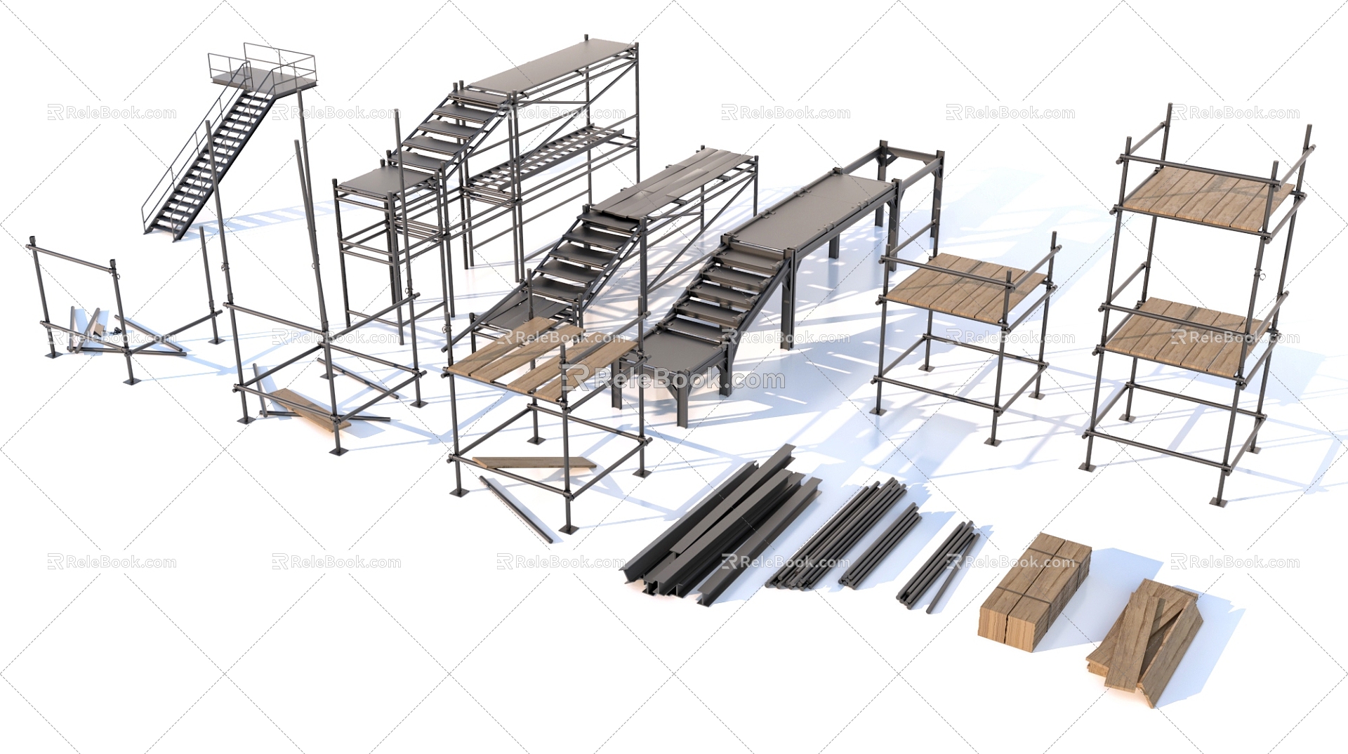 Construction site 3d model