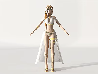Modern Game Figure Game Figure Role Beauty 3d model