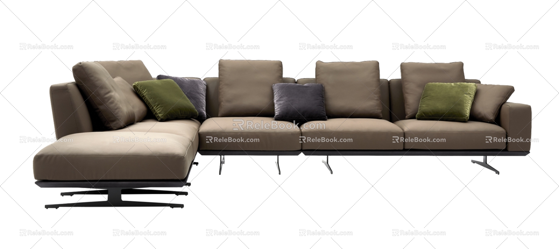 Coffee Corner Multiplayer Sofa 3d model