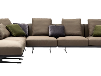 Coffee Corner Multiplayer Sofa 3d model