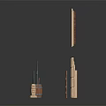 Decorative Wooden Furniture Models Including Doors Windows Fence Barrel And Cabinet