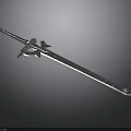 Fantasy Style Metal Sword With Decorative Hilt And Ornate Long Blade