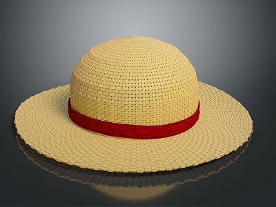 modern hat sun hat fishing hat 3d model