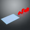 Clear ID Card Holder With Red Lanyard For Professional Use And Secure Clip Design