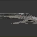 Futuristic Sci Fi Spaceship Model With Metallic Wings And Sleek Aerodynamic Design