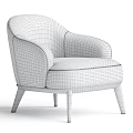 Gray Fabric Upholstered Accent Chair With Wooden Legs And Comfortable Armrests