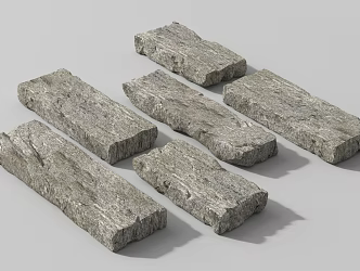 Chinese Style Green Slate Landscape 3d model
