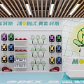 MOREX Sports Fitness Equipment Display With Tennis Rackets Bags And Shelves In Shop
