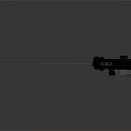 AT3 Tactical Black Laser Sight With Green Beam And Control Knobs