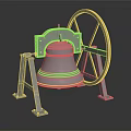 Floor Clock Big Clock Retro Clock Retro Clock Retro Clock Large Clock Pendulum Furnishings 3d model