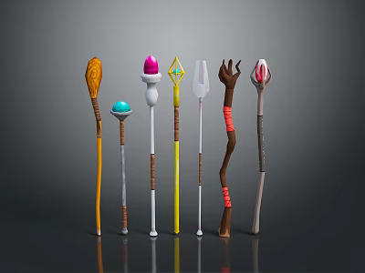 Scepter Ancient Scepter Cane Ancient Scepter Magic Scepter Metal Scepter Classical Scepter Magic Scepter 3d model