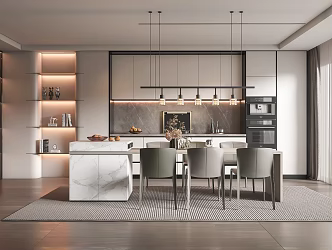 Modern Restaurant 3d model