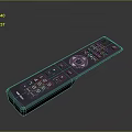 Black Electronic Remote Control With Numeric And Function Buttons For Home Devices