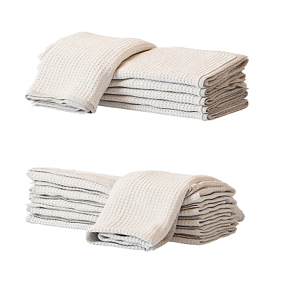 Soft Stacked Waffle Towels Perfect for Daily Washing and Home Use 3d model