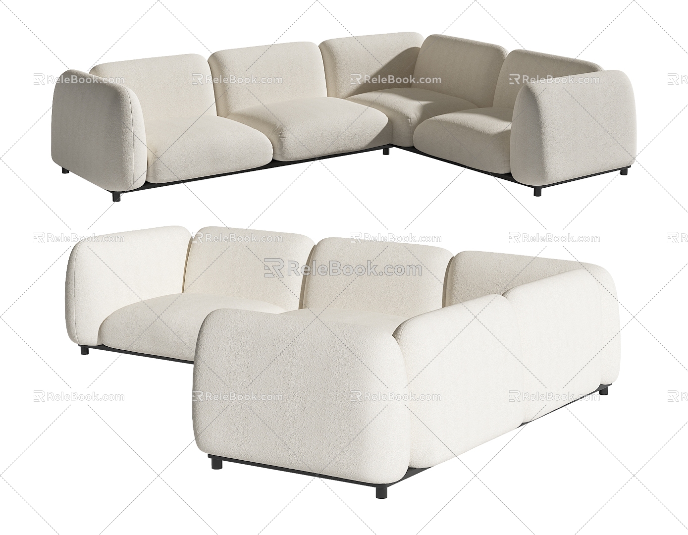 Modern Multiplayer Sofa 3d model