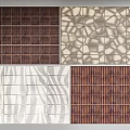 Variety Of Wall Panels With Different Patterns 3d model