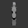 Metallic Modern Weapon With Mechanical Structure And Precision Design Details