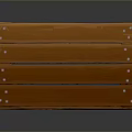 Sturdy Wooden Storage Crate With Slatted Design For Home Organization
