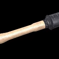 Black Rubber Mallet With Wooden Handle For Workshop And DIY Tasks