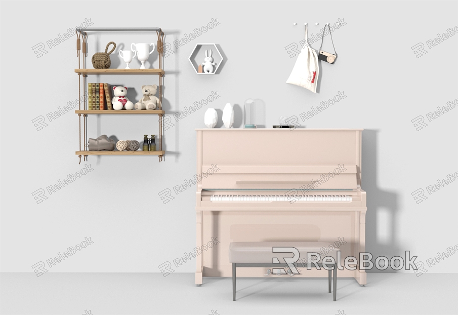 Nordic Piano Wall Cabinet model