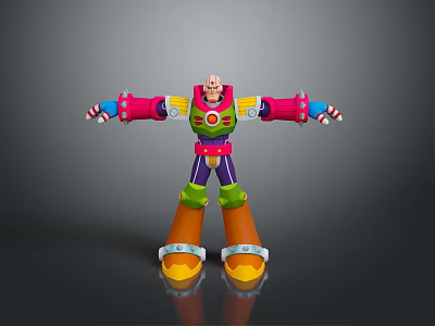Toy Story Buzz Lightyear Action Figure With Open Arms And Vibrant Colors 3d model