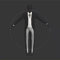 Men's Formal Attire With Suit Jacket Vest Tie And Dress Pants