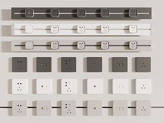 Modern socket 3d model