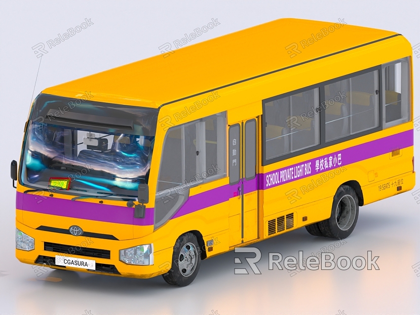 School Bus Bus Bus Commercial Bus Car model