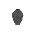 Unique Gray Textured Handcrafted Modern Artistic Vase Shaped Decorative Ornament Set