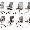 Modern Office Chairs With Mesh Back And Various Base Designs For Office Use