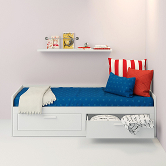 Single Bed 3d model