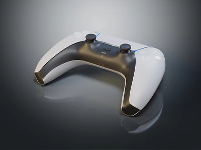 Modern Wireless Game Controller With Ergonomic Design For Comfortable Gaming Experience 3d model