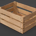 Industrial Wooden Crate Storage Equipment With Sturdy Slats And Transport Design