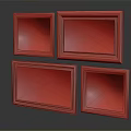 Framed Oil Paintings With Scenic Landscapes And Vintage Wooden Frames