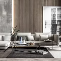 Modern Sofa Coffee Table Combination Sofa Coffee Table 3d model
