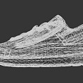 Nike sneaker white running shoes 3d model